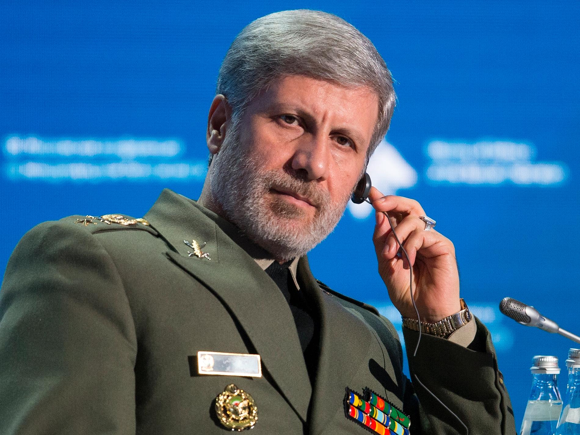  Amir Hatami, försvarsminister i Iran.