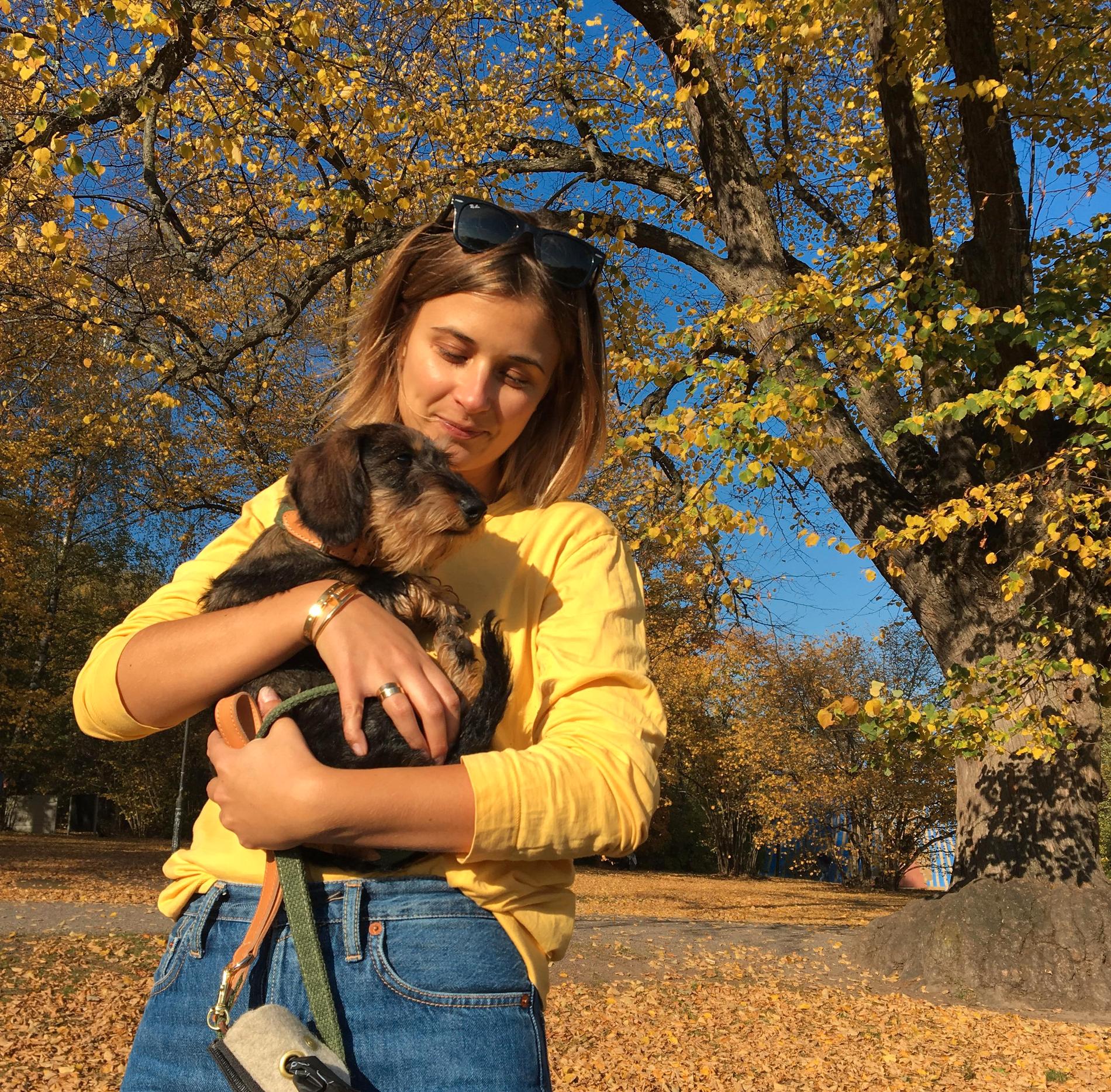 Sofia Jansson, 31, har haft hunden Inez i två månader.