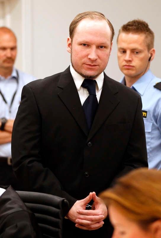 Breivik i rätten.