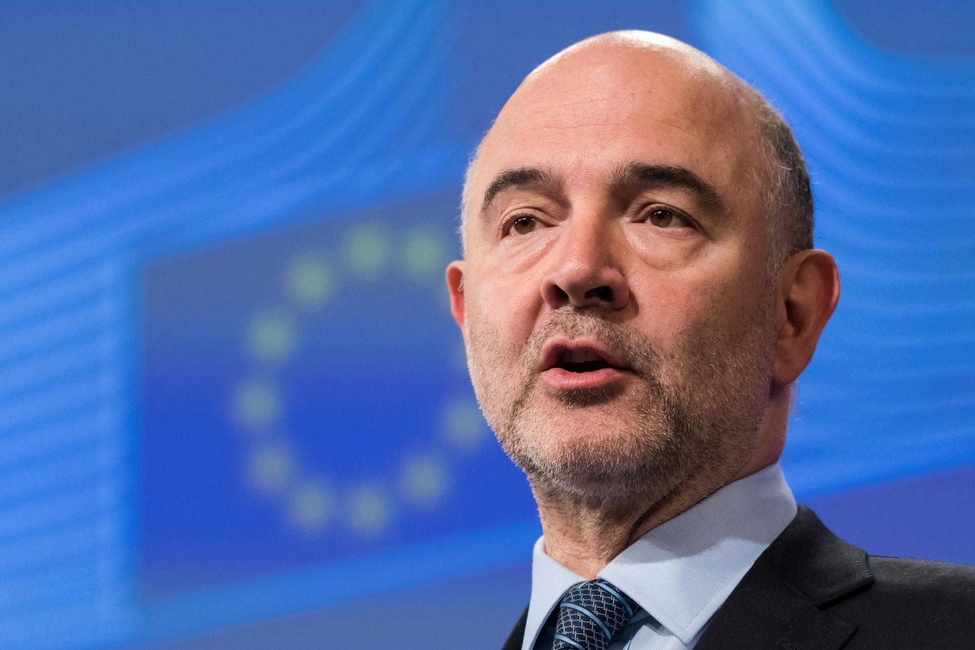 EU:s finanskommissionär Pierre Moscovici.