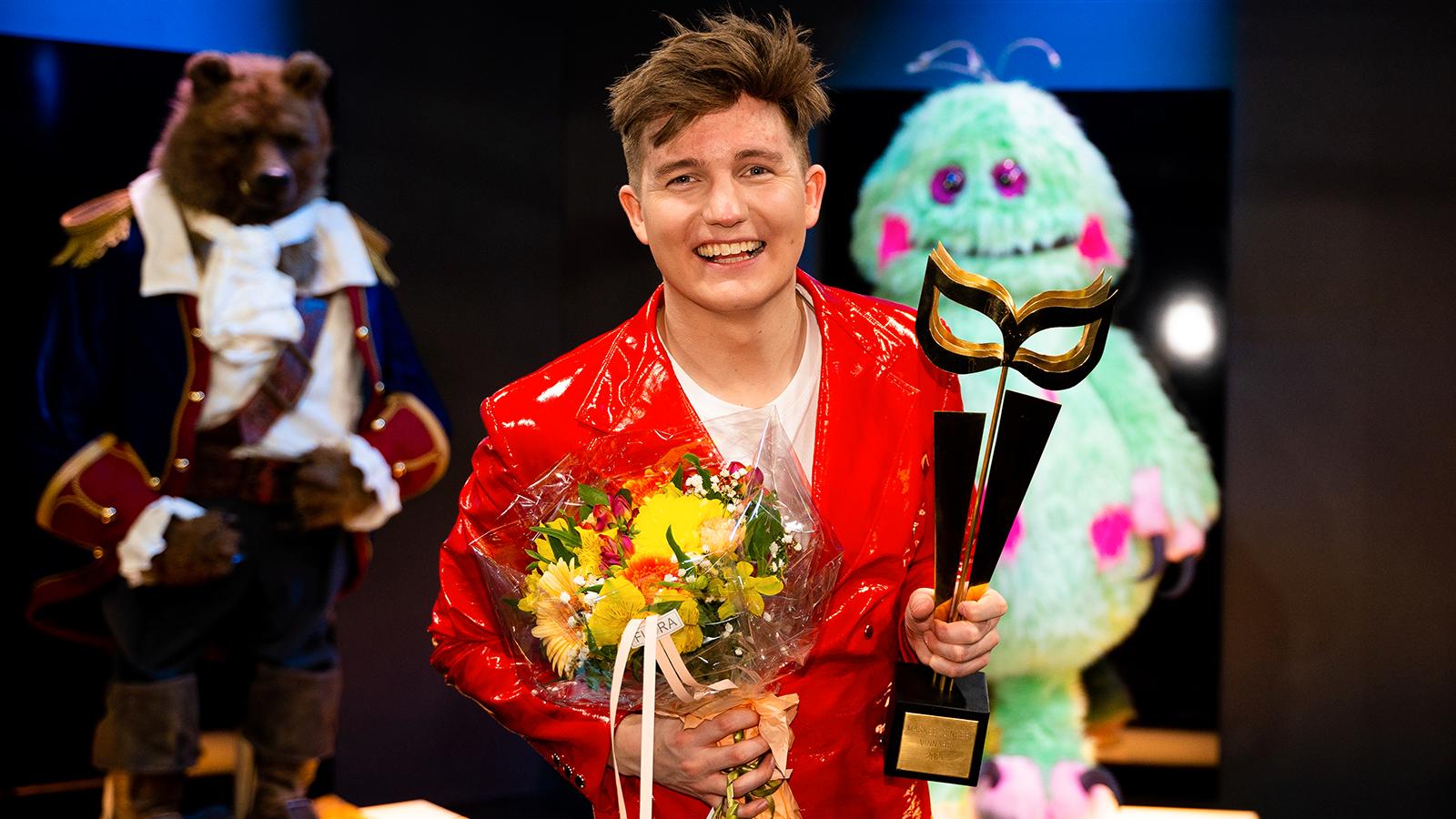 Daniel Norberg var Godisautomaten och vann ”Masked singer”. 