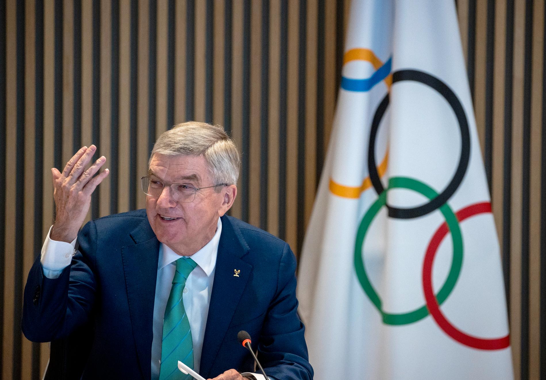 Thomas Bach, ordförande för Internationella olympiska kommittén. Arkivbild.