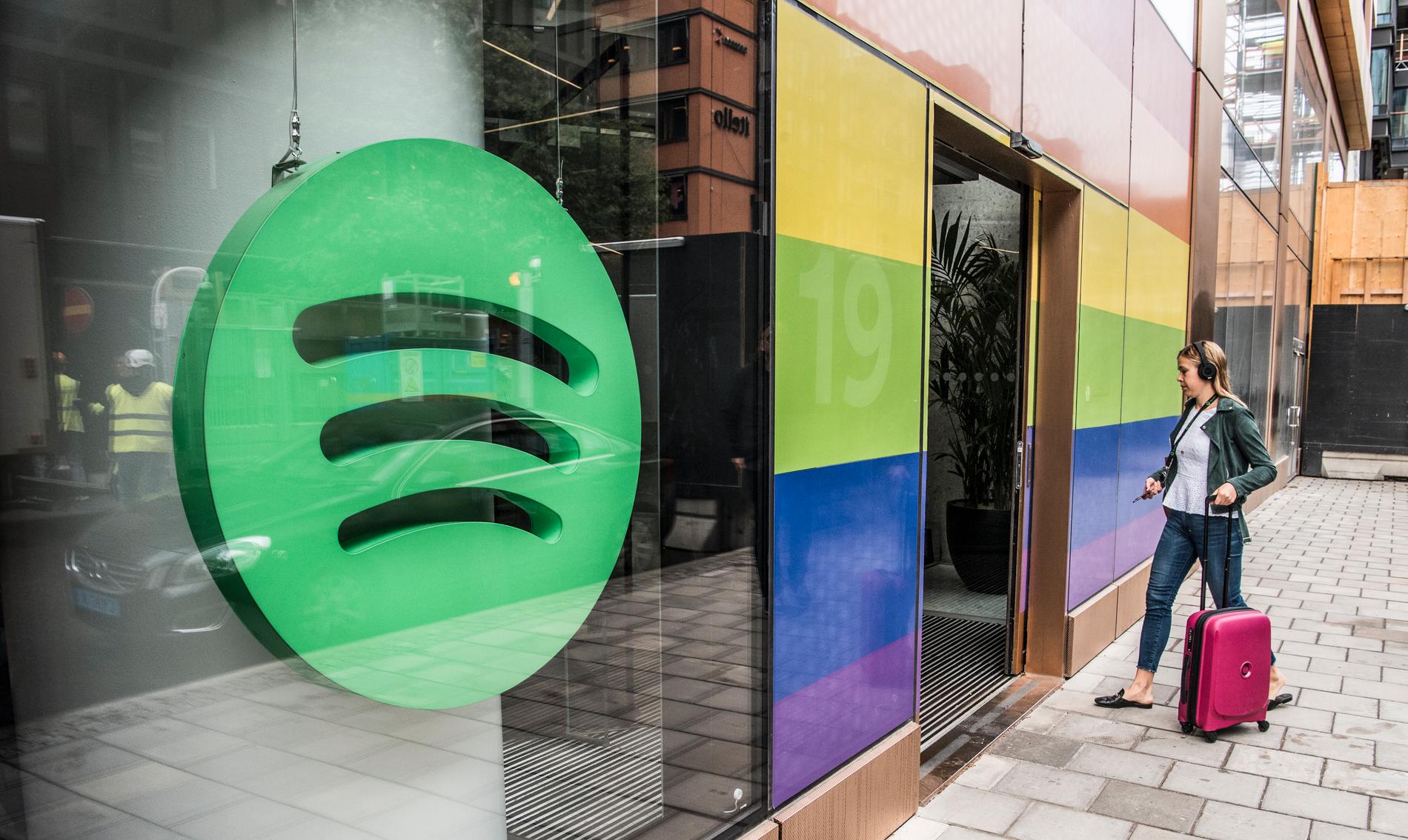 Spotify redovisar en rörelseförlust på tre miljoner euro. Arkivbild.