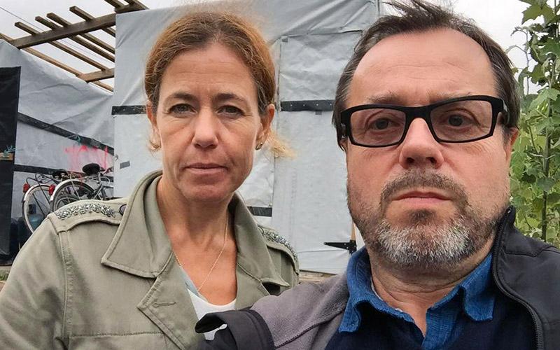 Petra Thorén & Nikolai Jakobsen på plats i Calais