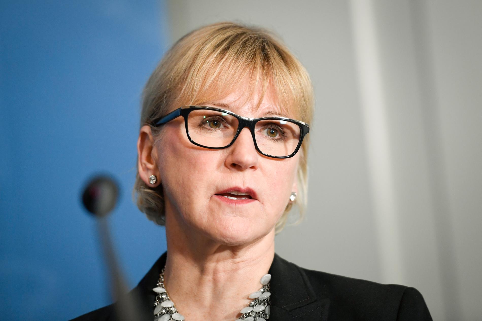 Utrikesminister Margot Wallström (S) deltar i IS-mötet i Washington DC. Arkivbild.