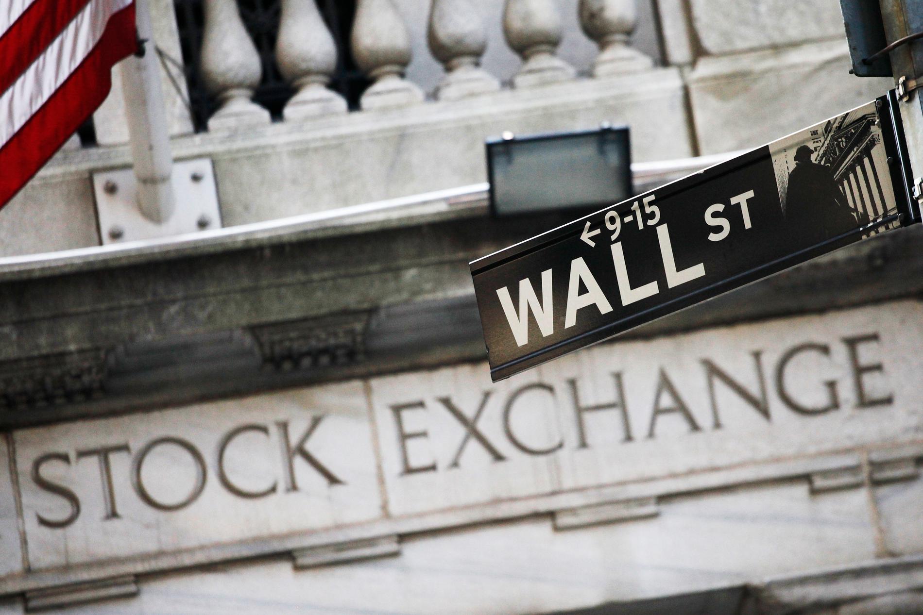 Stilla dag på Wall Street. Arkivbild.