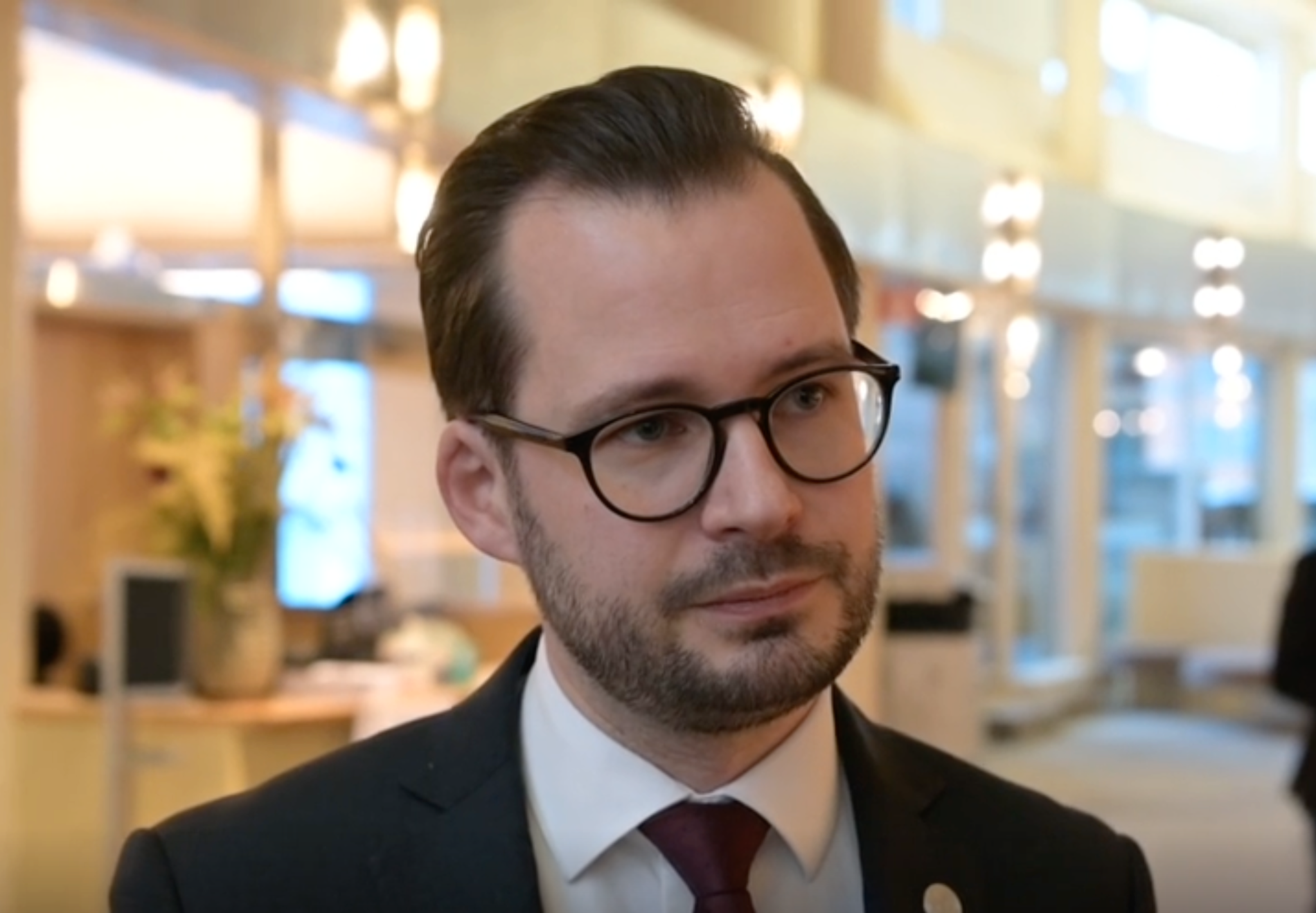 SD:s partisekreterare Mattias Bäckström Johansson.