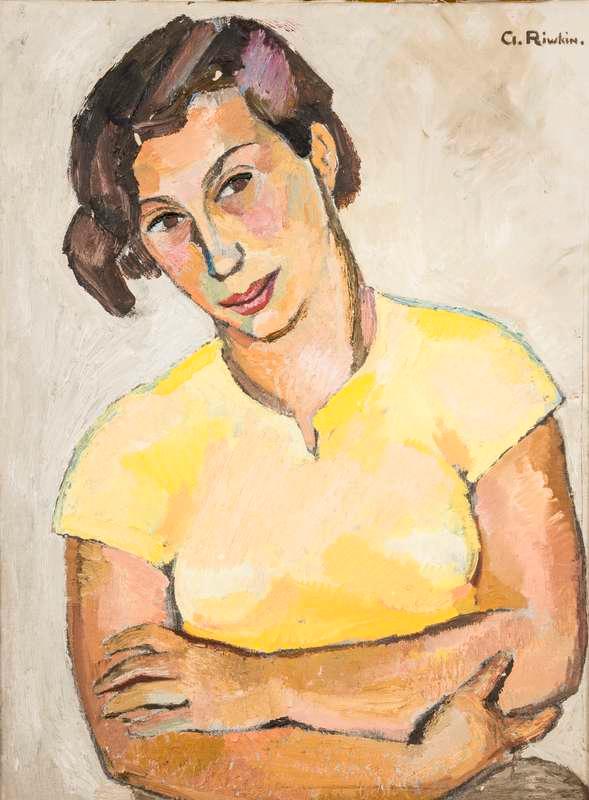 Ett självporträtt av Anna Riwkin från 1920-talet.