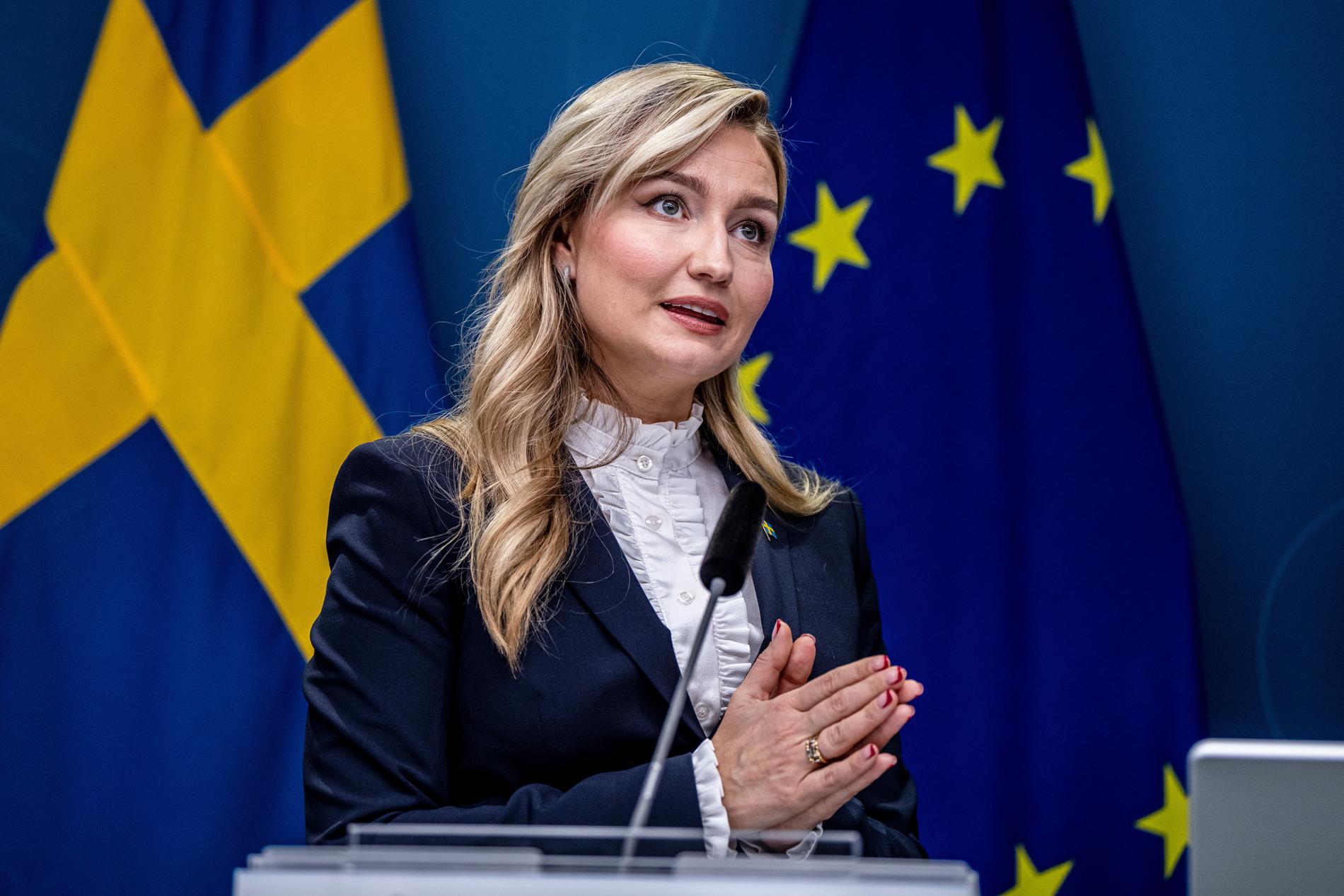 Energiminister Ebba Busch.