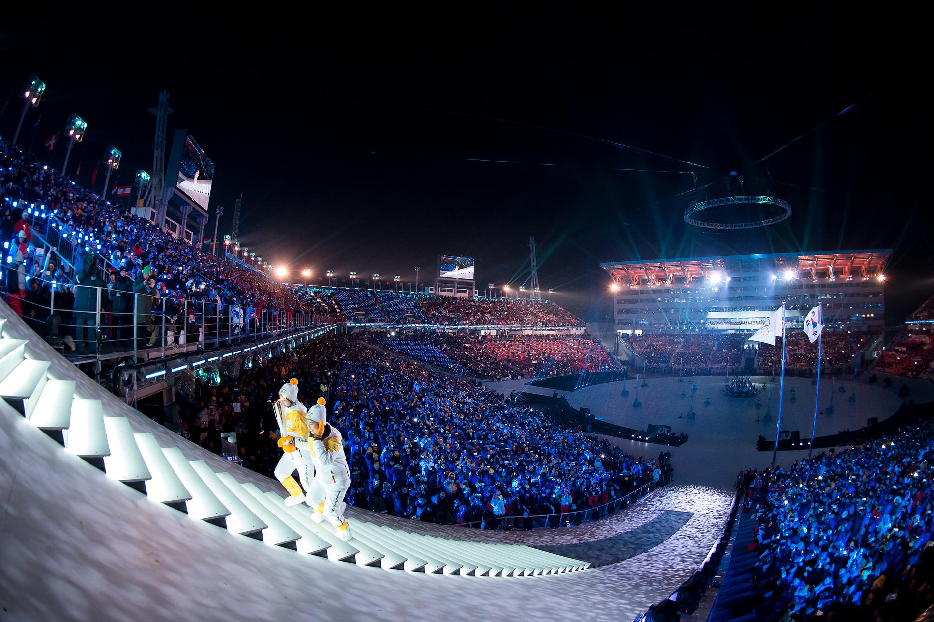 Invigningen av OS i Sydkorea 2018.