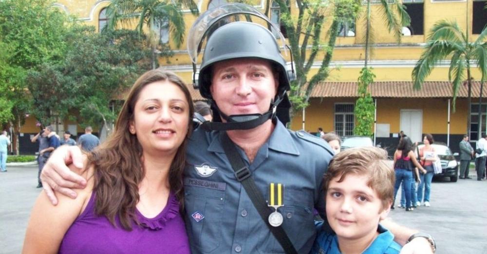 13-årige Marcelo Pesseghini (till höger) tros ha skjutit ihjäl sin mamma, pappa och ytterligare två familjemedlemmar i Sao Paolo, Brasilien.
