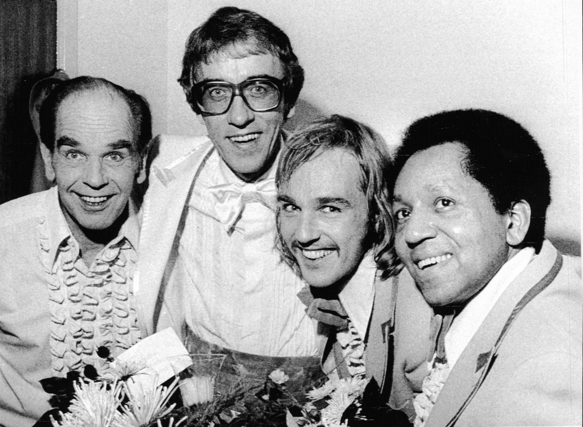 Charlie Norman, Östen Warnerbring, Lennie Norman och Ronnie Gardiner 1977.