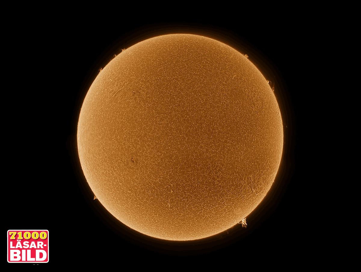 Aktiv period Solens utbrott som syns på bilden kan nå ut flera tusen kilometer i rymden.