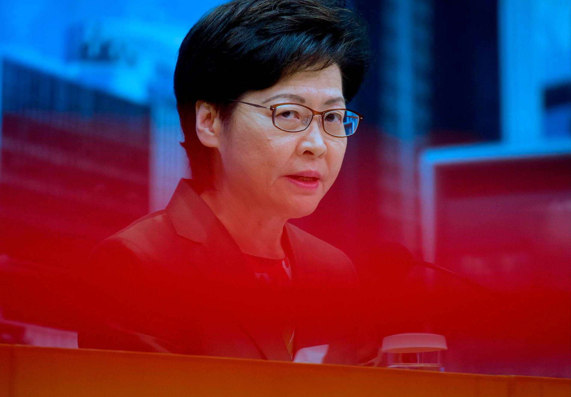 Hongkongs ledare Carrie Lam.