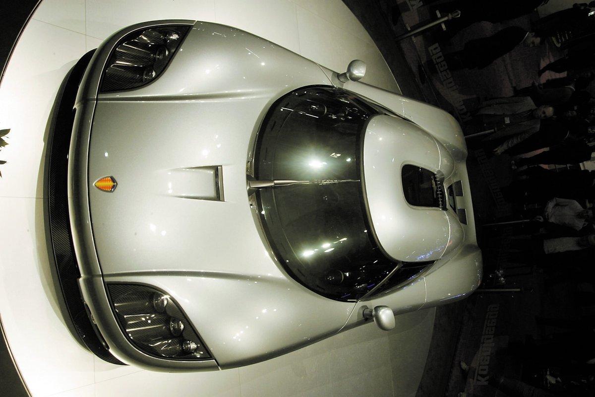 Koenigsegg CCX på bilsalongen i Genève.
