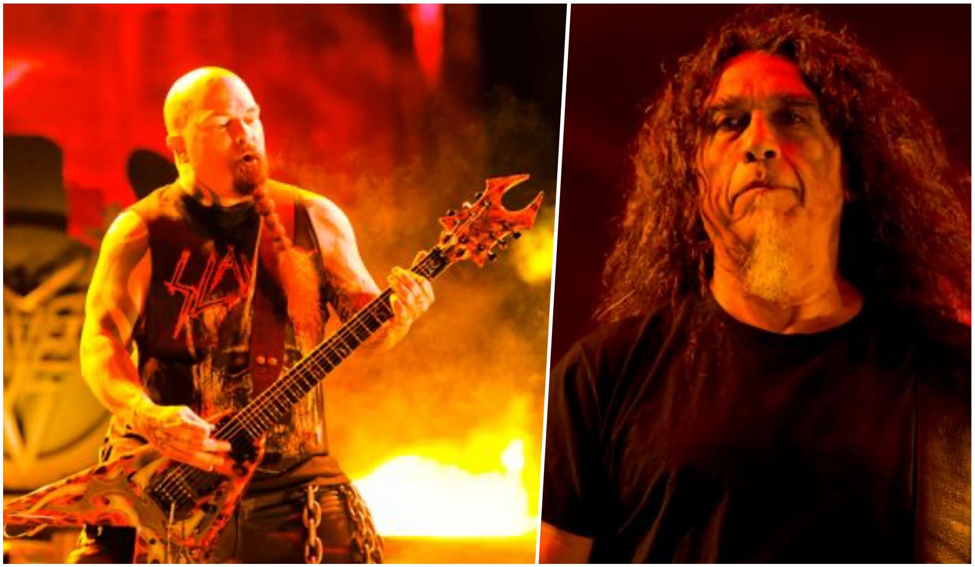I höst kommer det ikoniska thrash metal-bandet Slayer (här Kerry King och Tom Araya) att återförenas för ett fåtal festivalspelningar i hemlandet USA, drygt fyra år efter sin avskedsturné.