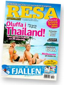 Nya Resa säljs med Aftonbladet tisdag-onsdag 4-5 november.
