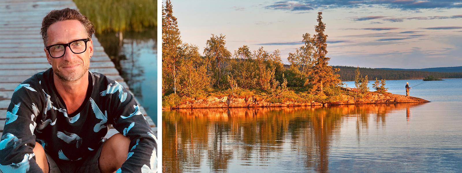 ”Det som är så fantastiskt med fiske i just Sverige är att i stort sett alla har närhet till vatten”, säger Andreas Ollinen.