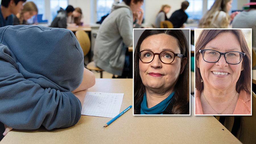 Gång på gång säger M och SD nej till i princip alla förslag som kan öka jämlikheten i svensk skola. I stället för att lyssna på elever, lärare och forskare tar de friskolekoncernernas sida, skriver Anna Ekström och Gunilla Svantorp.