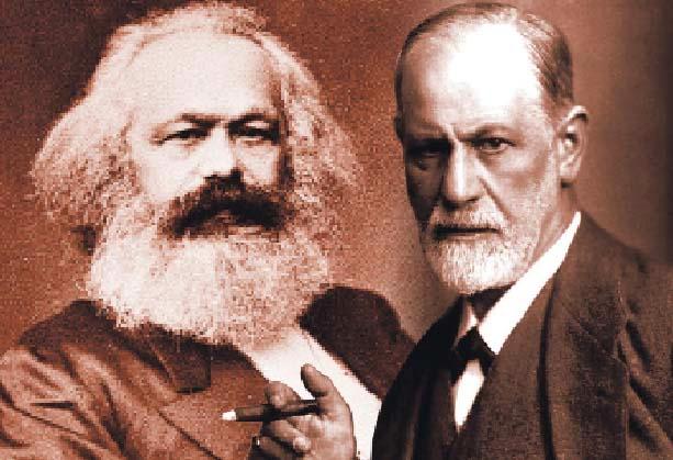 Boken ”En spricka i språket” av Per Magnus Johansson och Sven-Eric Liedman kartlägger  Karl Marx och Sigmund Freuds viktigaste upptäckter, följare och belackare. 