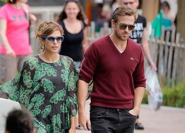 Eva Mendes, 39 och pojkvännen Ryan Gosling, 32,