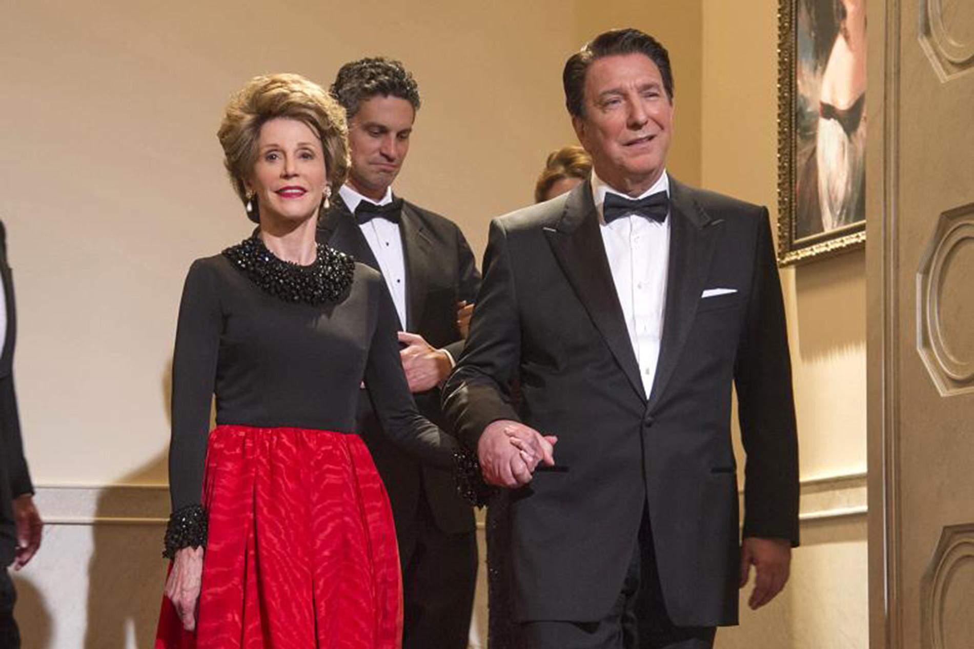 Alan Rickman spelade Reagan i ”The butler” (2013); Jane Fonda gjorde hustrun Nancy.