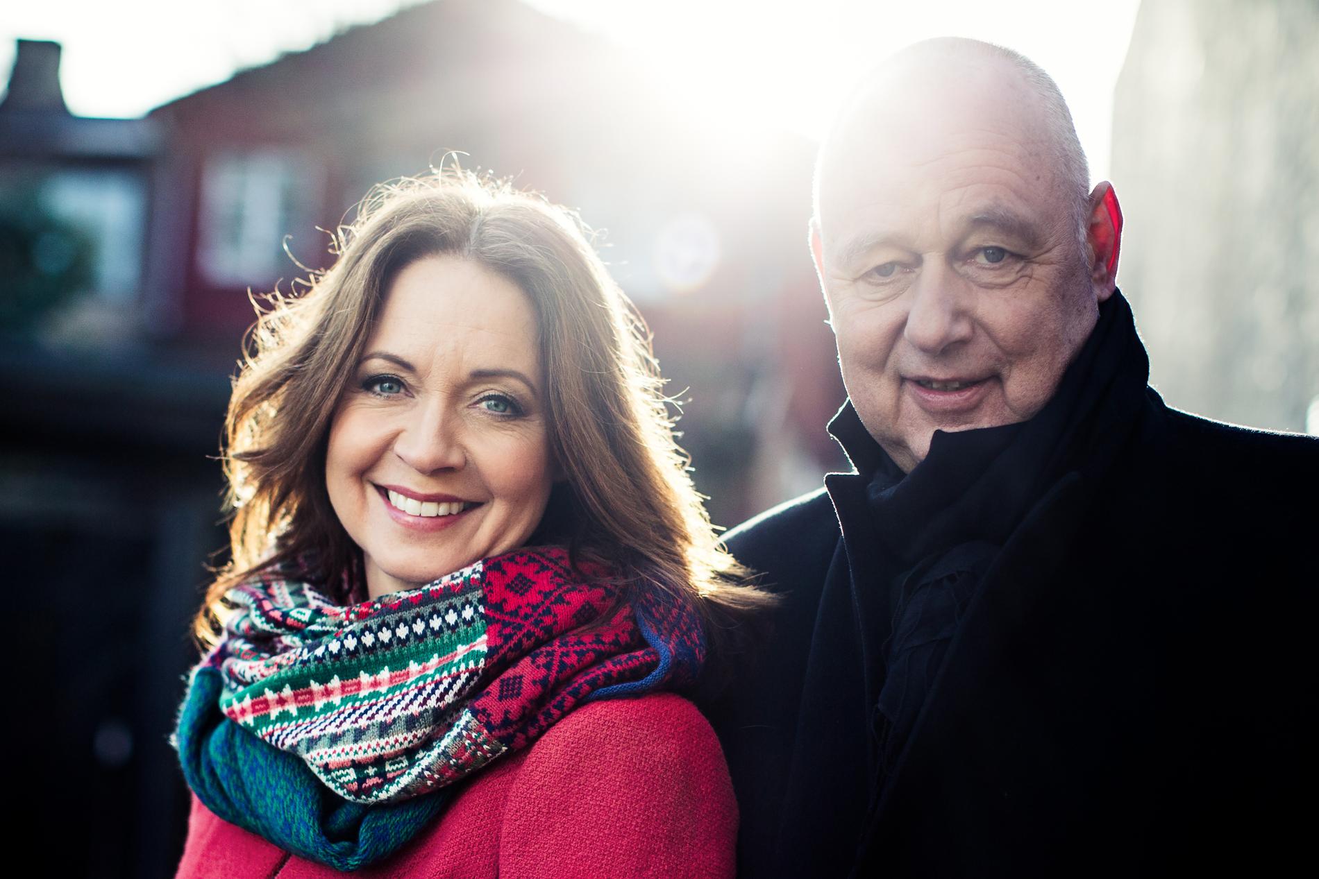 Pernilla Månsson Colt tillsammans med arkitekten Gert Wingårdh i tv-programmet ”Husdrömmar”.