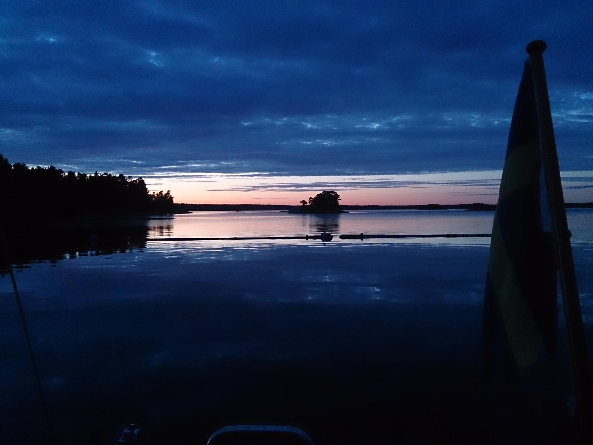 Vacker solnedgång, Gålö Skälåker.