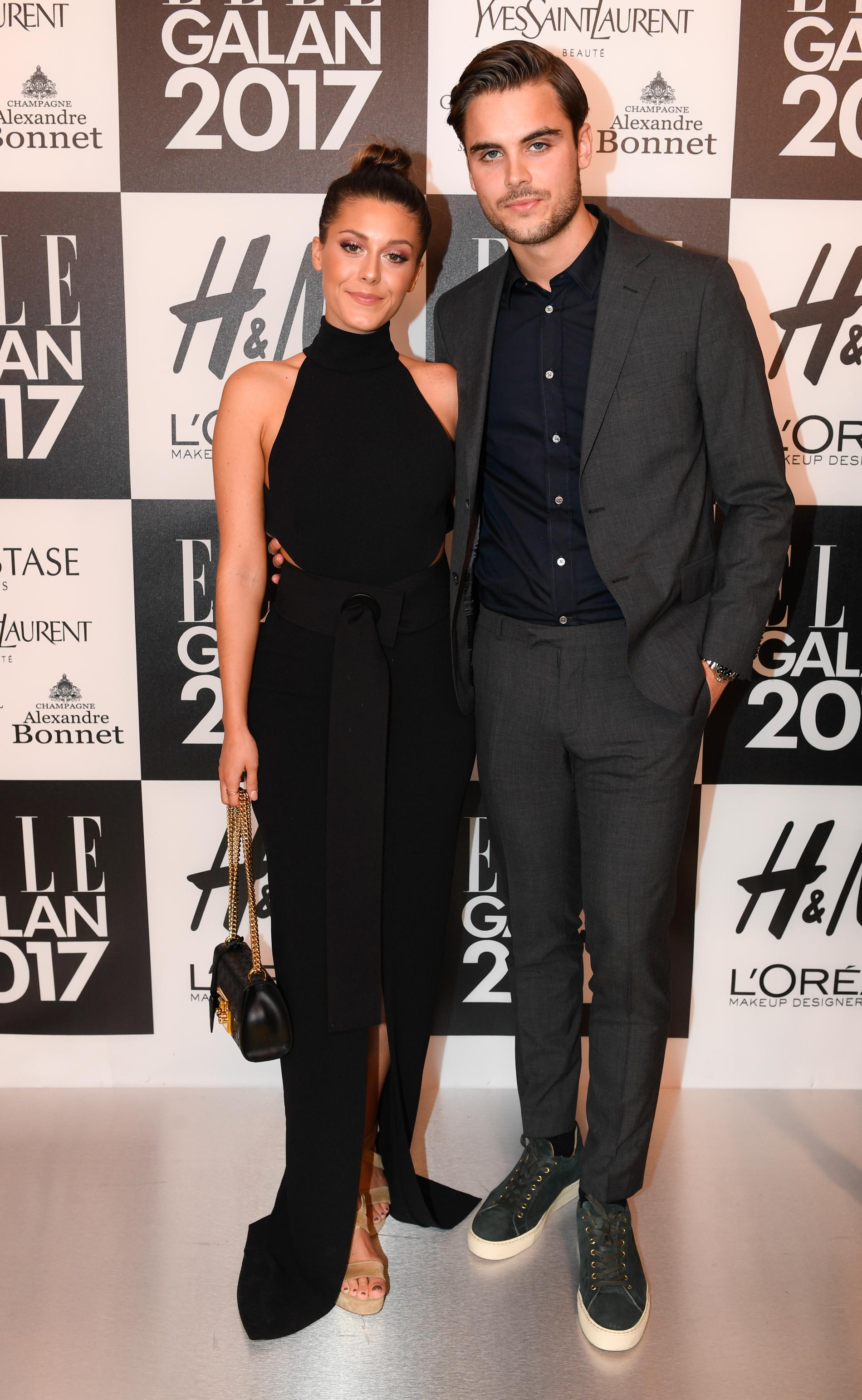 Bianca Wahlgren Ingrosso med pojkvänen Philippe .