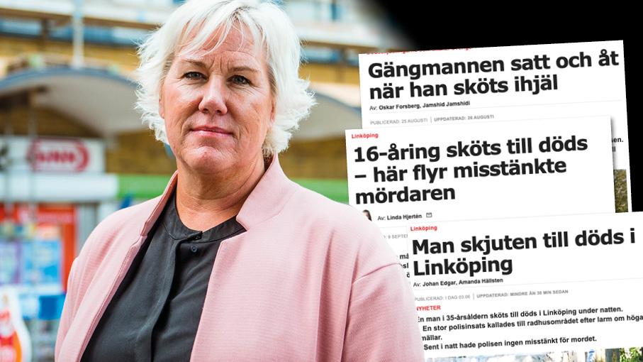 Vi har stadsdelar i Linköping där det bor lika många som i en mindre svensk kommun. Det är det utom rim och reson att vi inte har en permanent polisnärvaro på plats, skriver Kristina Edlund efter den senaste dödsskjutningen i staden.