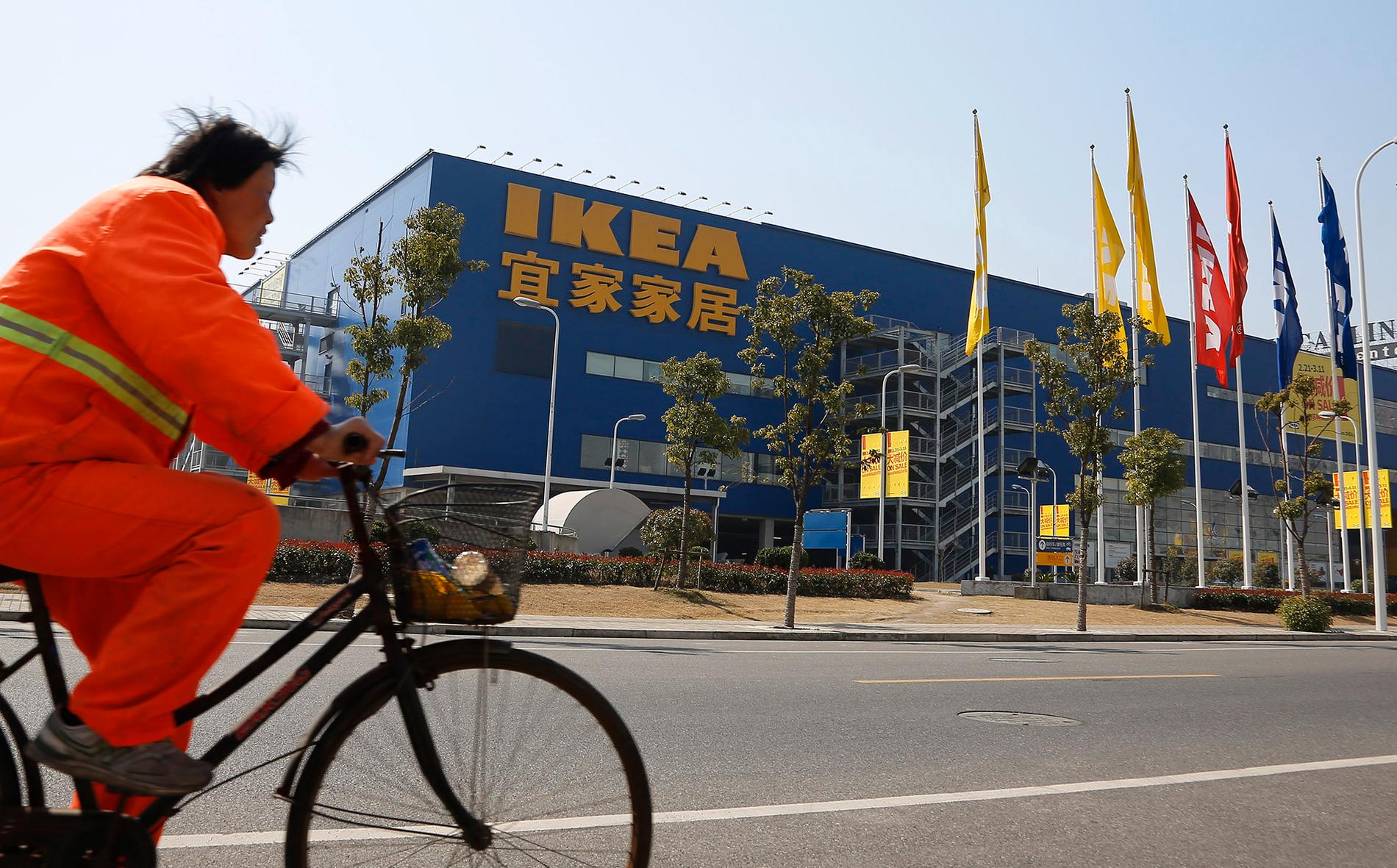 Ikea stänger tillfälligt alla sina butiker i Kina. Arkivbild.