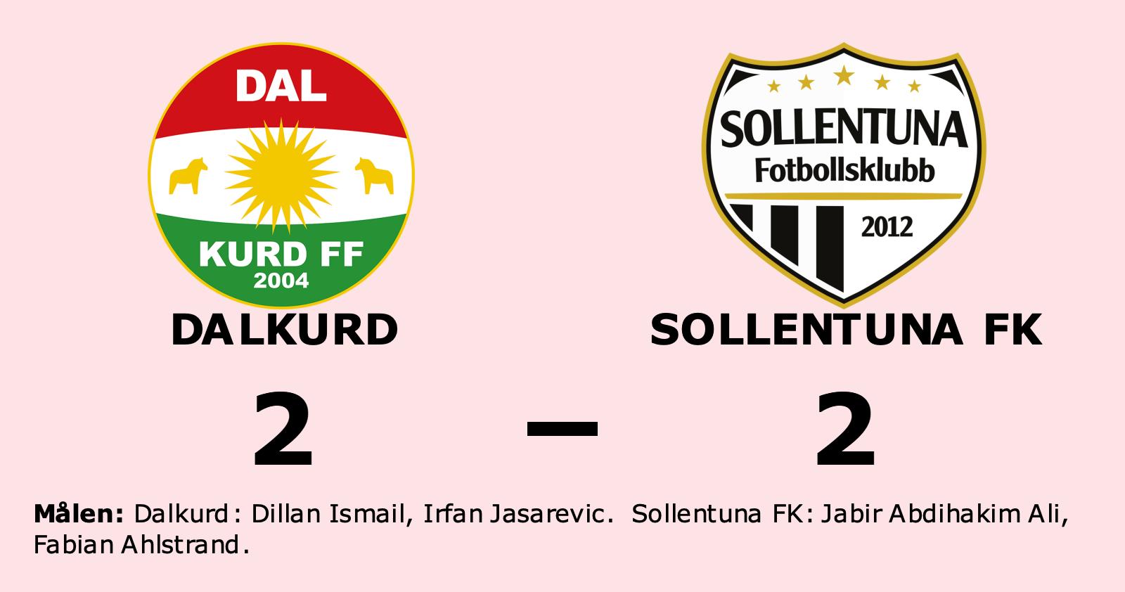 Sollentuna FK tappade ledning till oavgjort mot Dalkurd