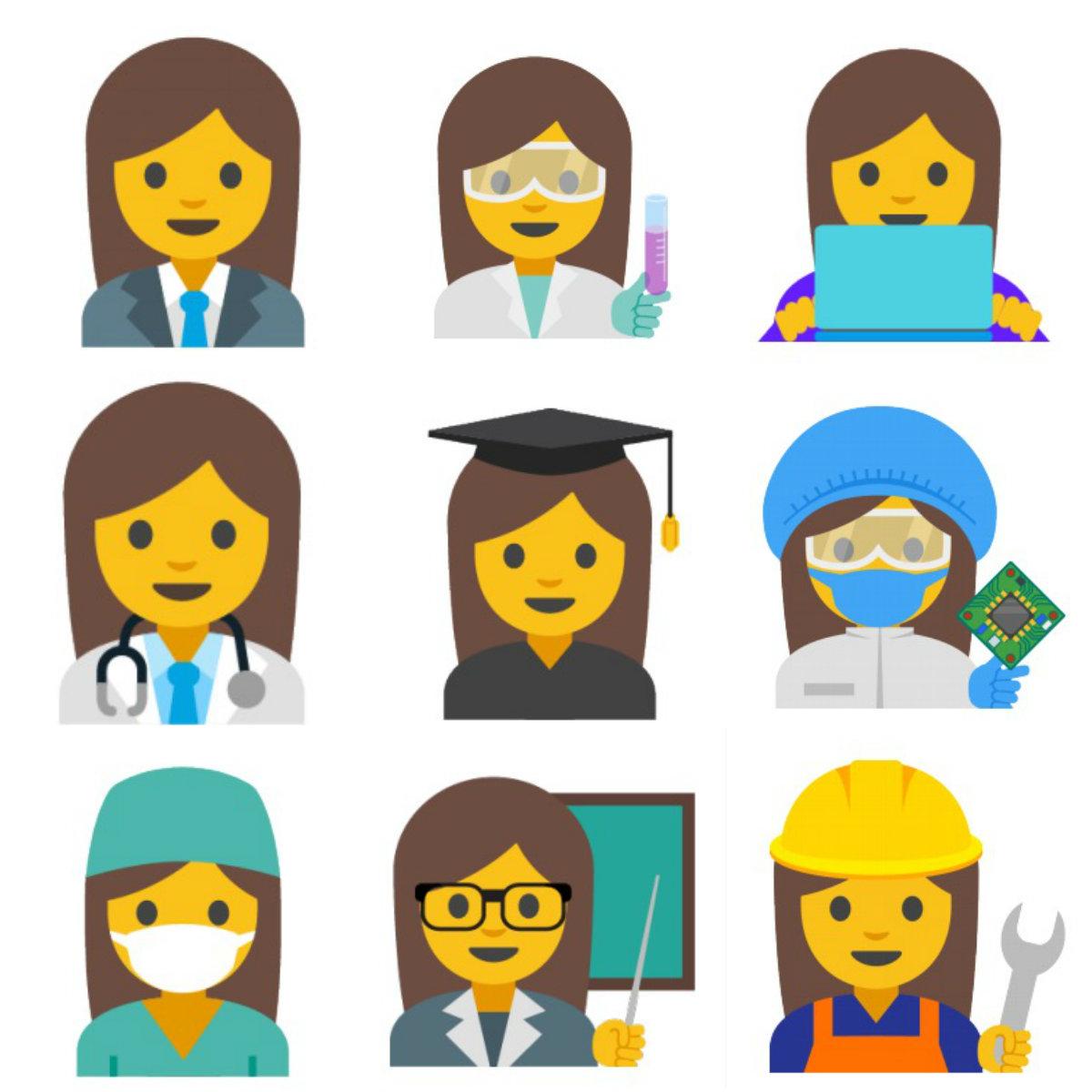 Nu är det inte bara män som arbetar bland Googles emojis.