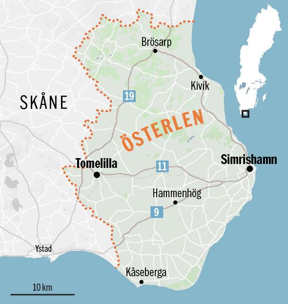 Österlen i Skåne