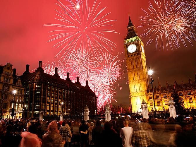 Varför inte skåla in det nya året vid Themsen med utsikt över Big Ben?