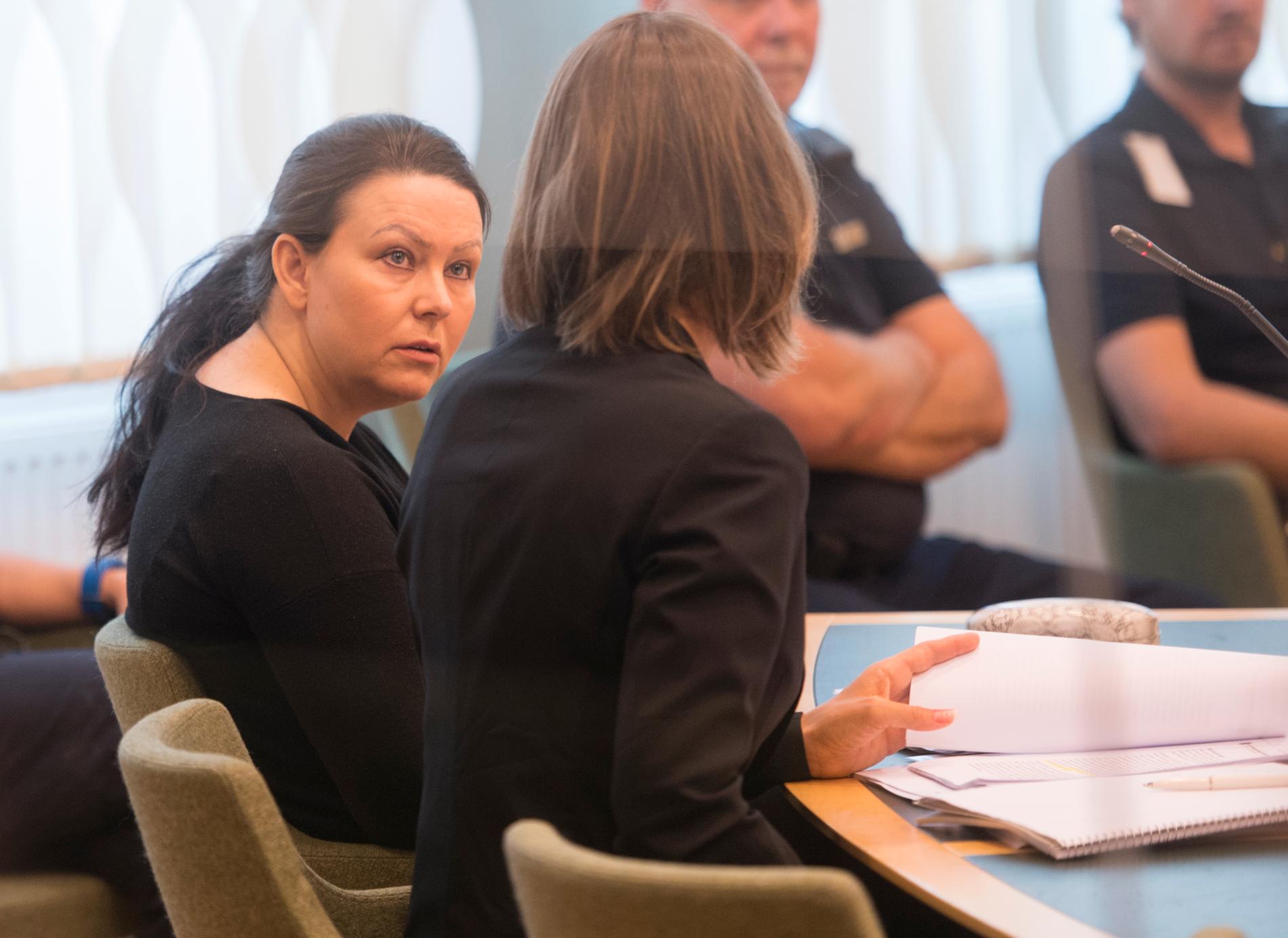 Johanna Möller under förhandlingen i tingsrätten. Arkivbild.