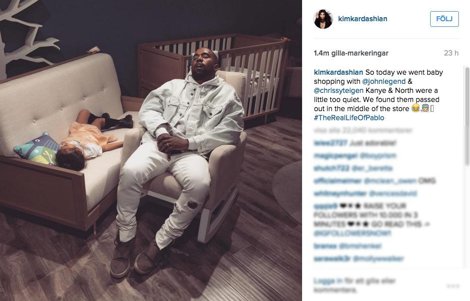En sovande Kanye blev viral.
