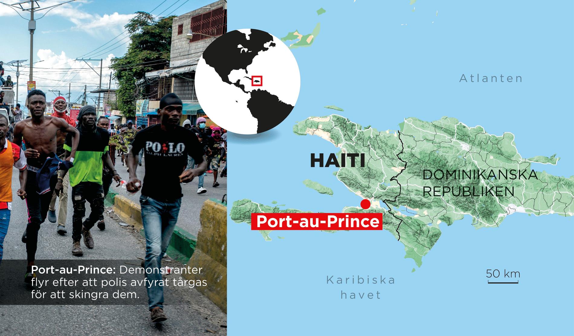 Haiti delar ön Hispaniola med grannlandet Dominikanska republiken.