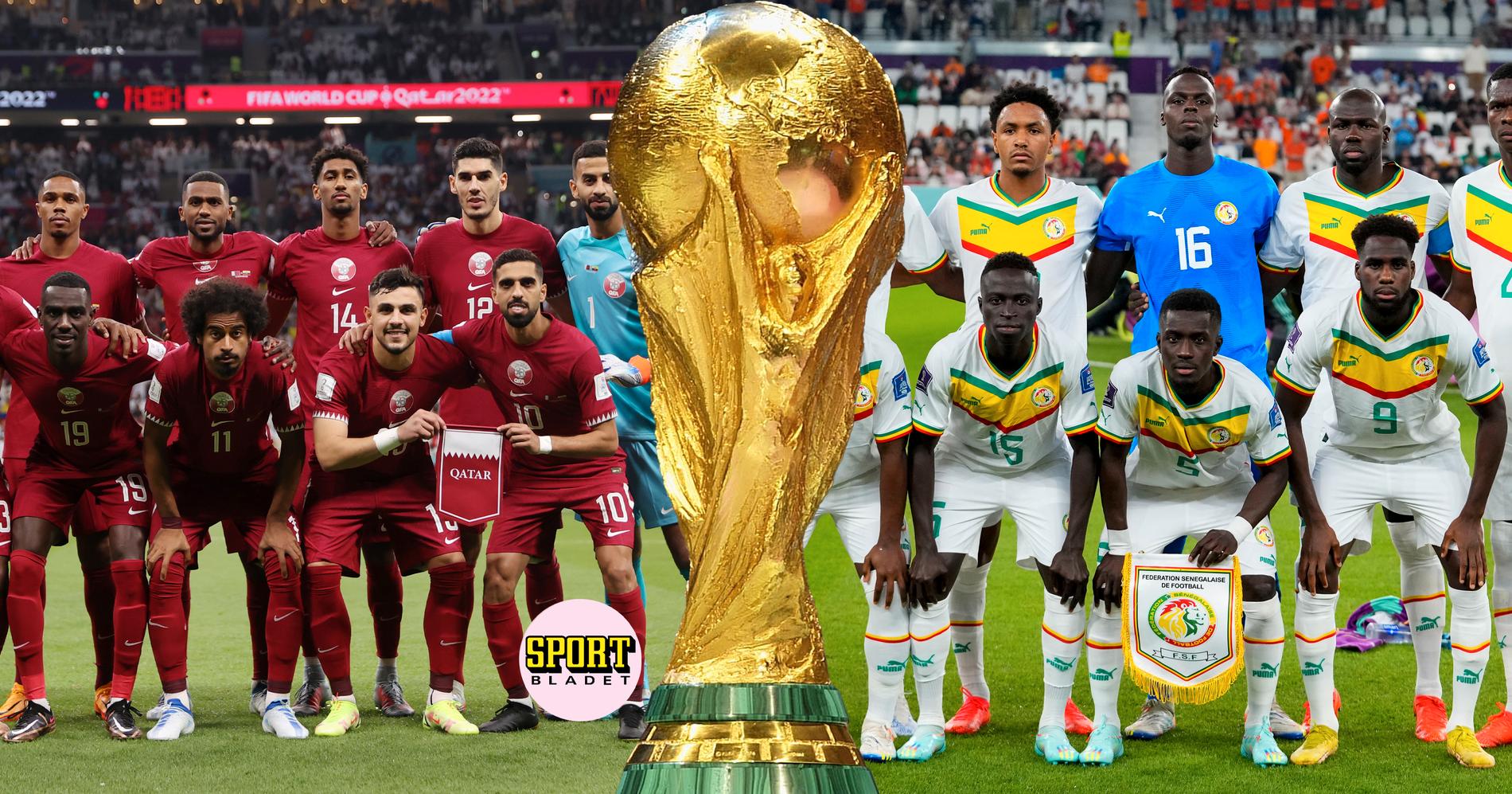 Qatar och Senegal möts i en ödesmatch i andra omgången av gruppspelet i fotbolls-VM.